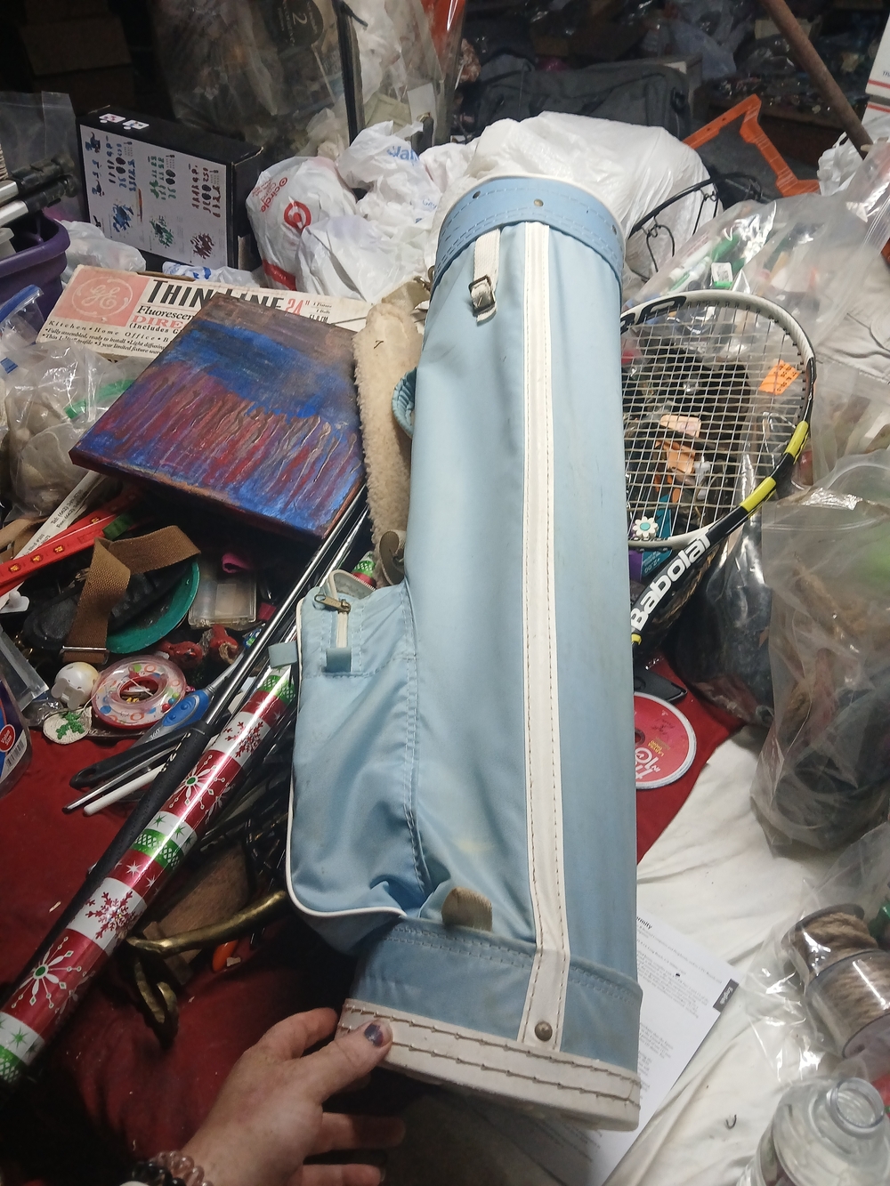 Light Blue Golf Club Travel Bag - Soft Carry Case Excalibur
